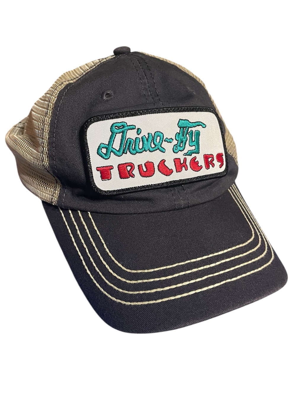 Drive-By Truckers Band Trucker Hat Cap Black
Tan Mesh Snapback